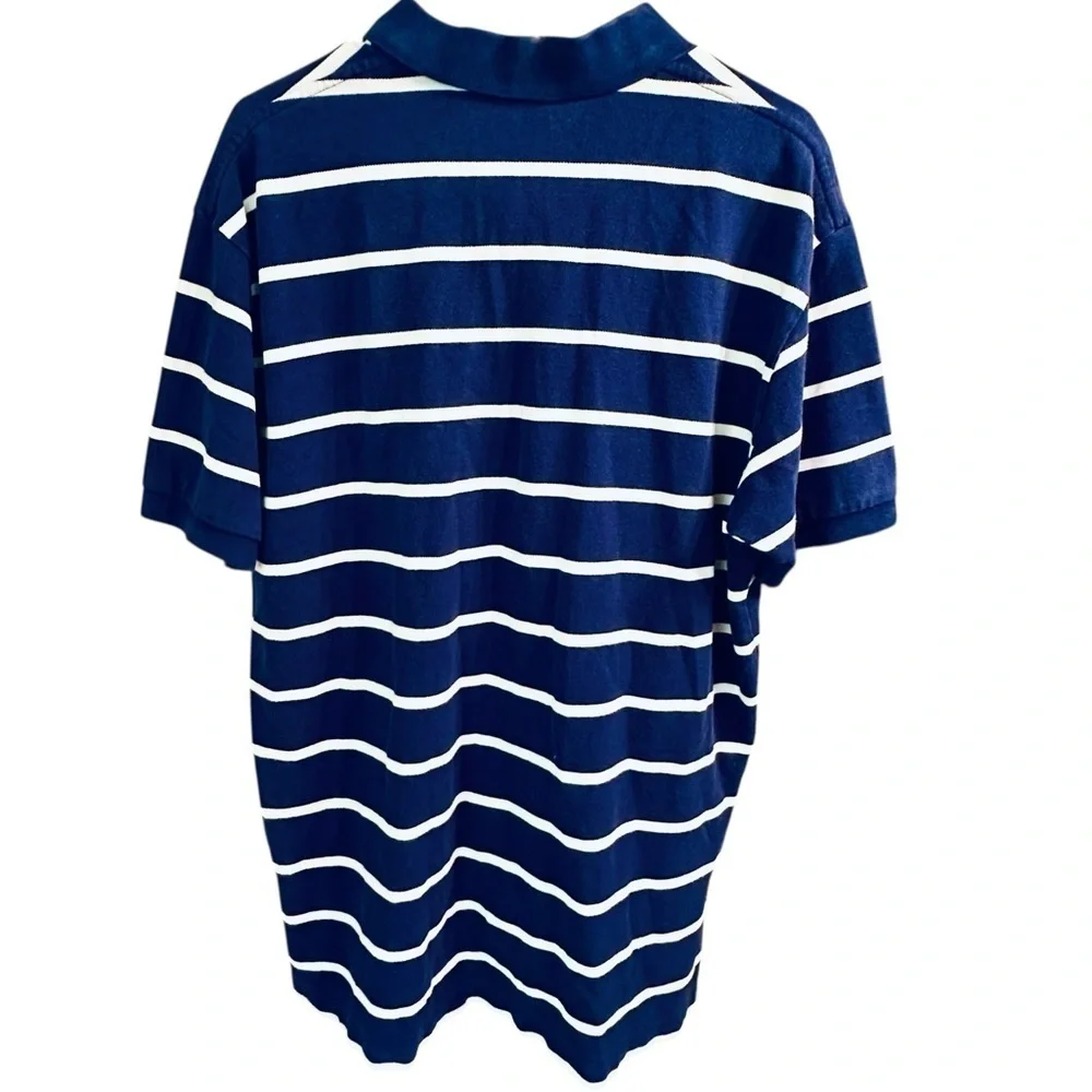 Polo Ralph Lauren Men’s Classic Fit Blue White Striped Polo Shirt XL